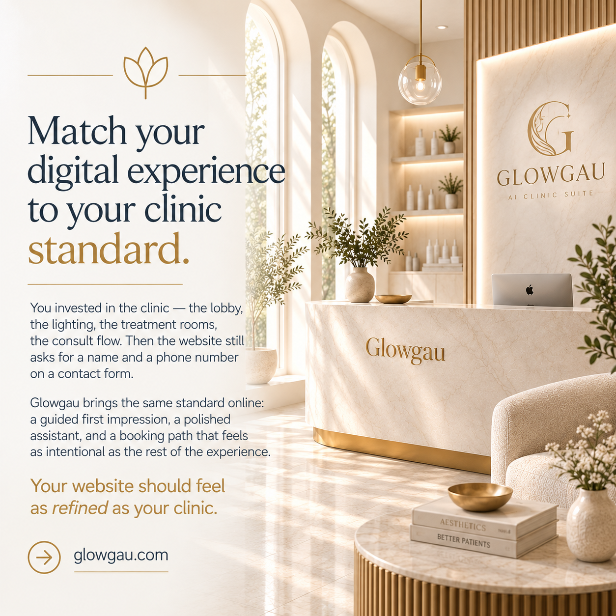 Glowgau clinic dashboard and QR materials